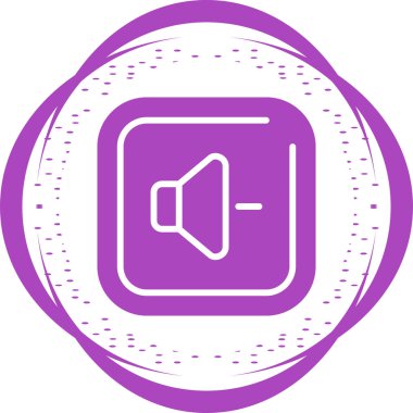 Down Square Simgesi, basit vektör illüstrasyonu 