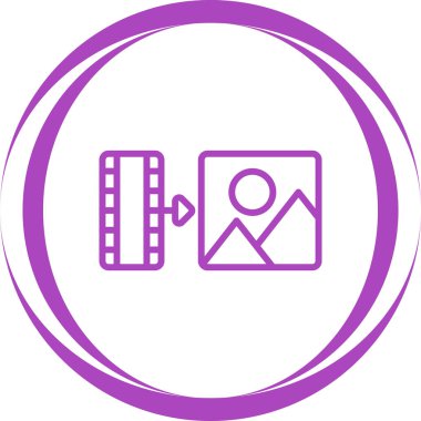 Görüntü simgesi, vektör illüstrasyonu