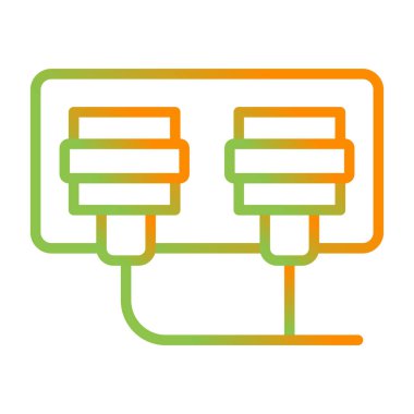 soket simgesi web basit illüstrasyon