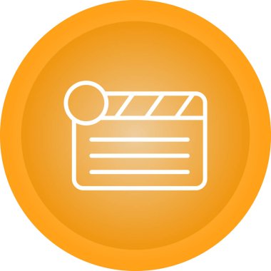  Clapper kurulu simge vektör çizim