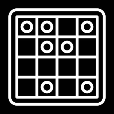 strateji oyun simgesi, web illüstrasyonu