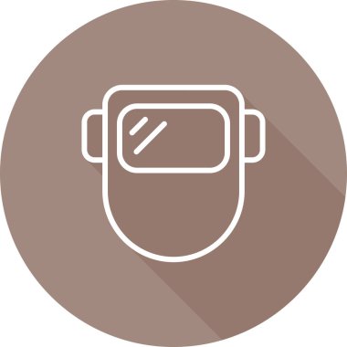 Kaynak maskesi simgesinin web illüstrasyonu