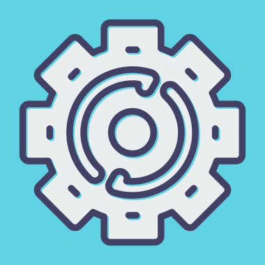 Yenile. Web simgesi basit illüstrasyon