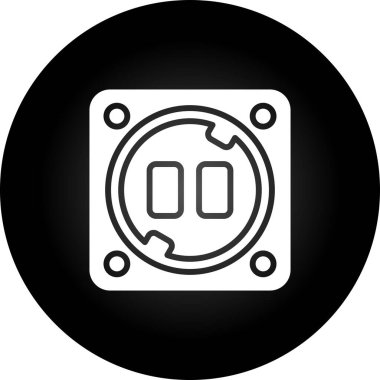 soket simgesi web basit illüstrasyon