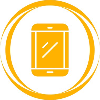 Akıllı telefon. Web simgesi basit illüstrasyon 