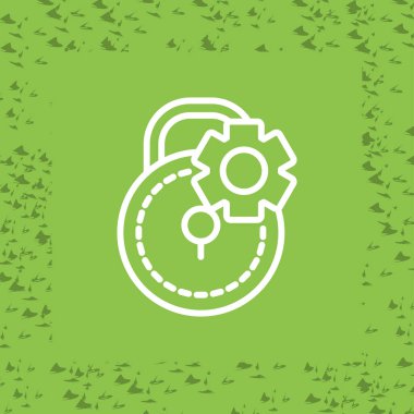 Kilit. Web simgesi basit illüstrasyon 