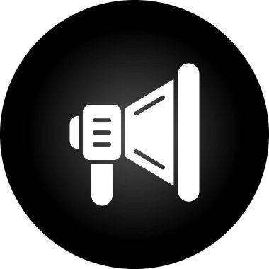 Konuşmacı. Web simgesi basit tasarım