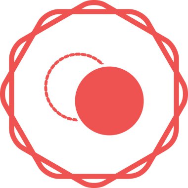 Basit grafik çember vektör illüstrasyonu