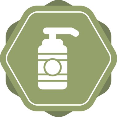 Losyon şişesi simgesi, basit vektör illüstrasyonu