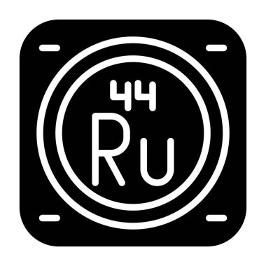 Metal kimyasal elementin web illüstrasyonu