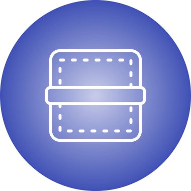 Web tasarımı için kenar simgesi, ayırıcı satır vektör işareti 