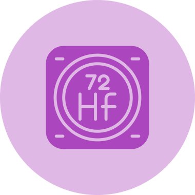 Kimyasal Element Web simgesi vektör çizimi