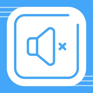 Cilt Dilsiz Kare Simgesi, Renkli Vektör İllüstrasyonu