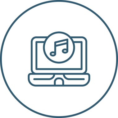 dizüstü bilgisayar web simgesi, basit vektör illüstrasyonu