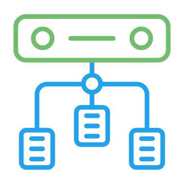 Yük dengeleyici. Web simgesi basit illüstrasyon