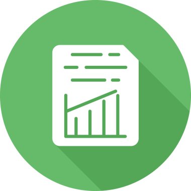 Belge Ekle Graph Web simgesi vektör illüstrasyonu