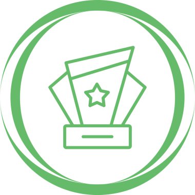 Award icon, vector illustration simple design