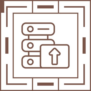 Web simge vektör çizim upload