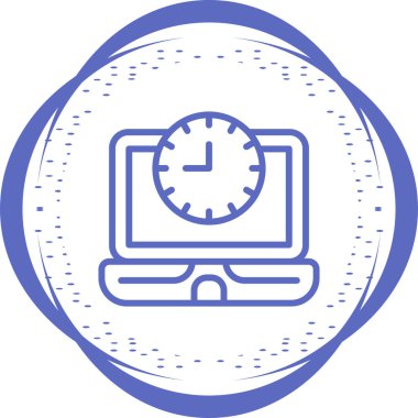 dizüstü bilgisayar web simgesi, basit vektör illüstrasyonu