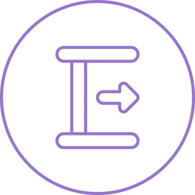 Slayt Kuralı modern simgesinin vektör illüstrasyonu