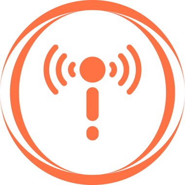 Ağ Sorun Vurucu Simgesi. Ağ Bakım Ana Hattı Vektör Simgesi. Sembol, Logo Illustration. Vektör Grafikleri