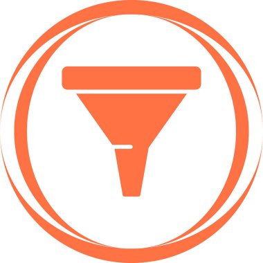 Çöp Posta Filtresi web simgesi, basit vektör illüstrasyonu