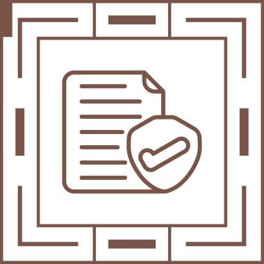 Sigorta simgesi beyaz arka plan üzerinde izole 