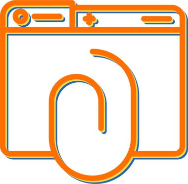 Eklenti simgesi web basit illüstrasyon