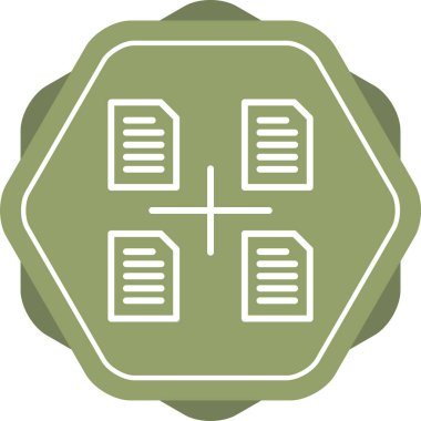 Dosya yönetimi simgesi, vektör illüstrasyonu