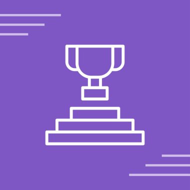 kupa simgesi, web basit illüstrasyon