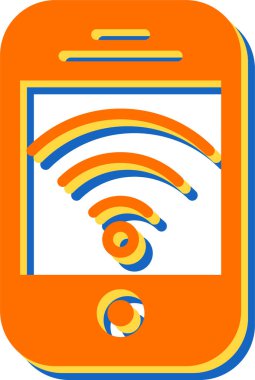 Kablosuz Bağlantı, Wi-Fi sinyal vektör simgesi