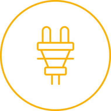 elektrik prizi simgesi. Web illüstrasyonu