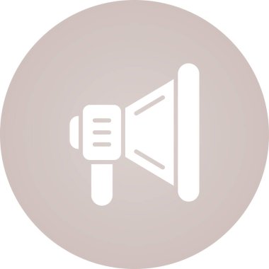 Konuşmacı. Web simgesi basit tasarım