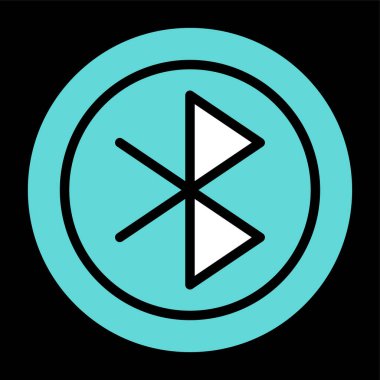 bluetooth web simge vektör çizim
