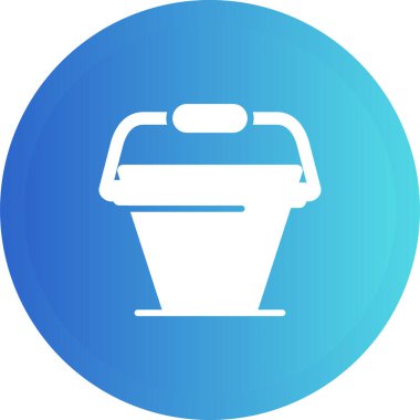 Kova. Web simgesi basit illüstrasyon