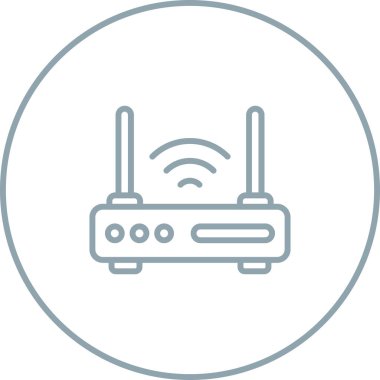 Yönlendirici. Web simgesi basit illüstrasyon 