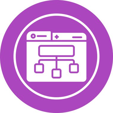 Site Harita simgesi, vektör illüstrasyonu basit tasarım