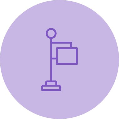 Beyaz Arkaplanda Başarı Bayrağı Simgesi