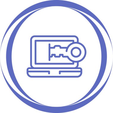 dizüstü bilgisayar web simgesi, basit illüstrasyon