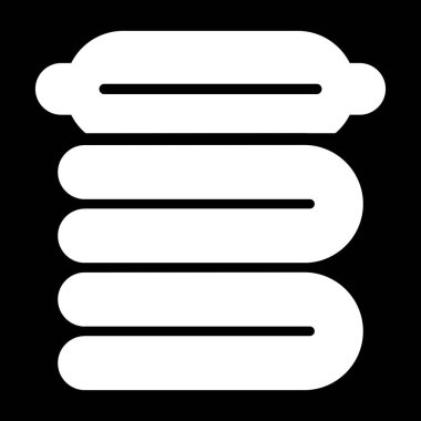 Sıkıştırılmış battaniye ağ ikonu vektör çizimi