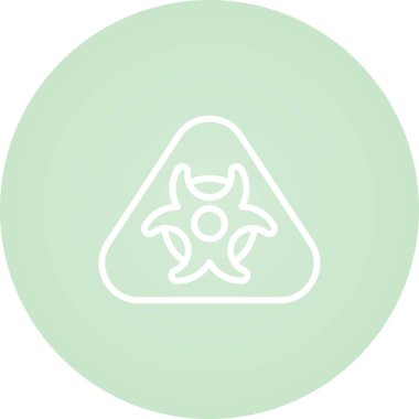 Tehlikeli madde sembolü, toksik işaret, vektör illüstrasyonu 