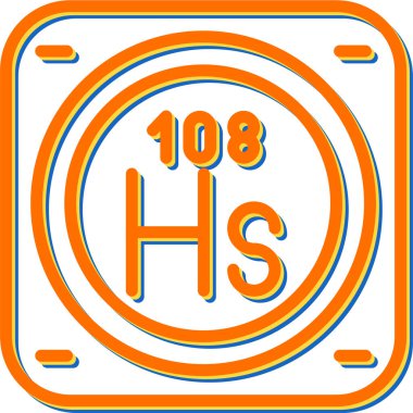 Metal kimyasal elementin web illüstrasyonu