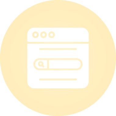 Arama motoru optimizasyon simgesi, vektör illüstrasyonu basit tasarım