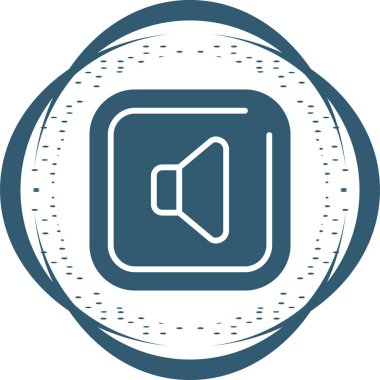 Konuşmacı. Web simgesi basit tasarım