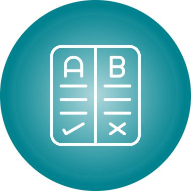 Artılar ve Eksiler web simgesi vektör illüstrasyonu