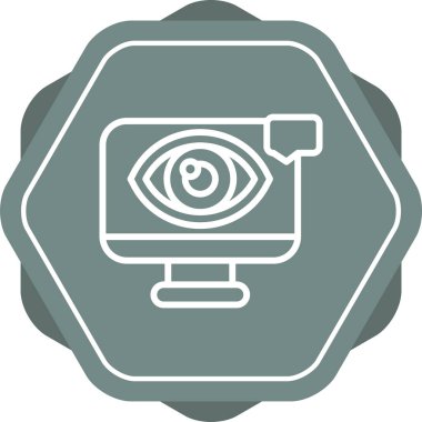 Görsel Tasarım Web simgesi vektör illüstrasyonu