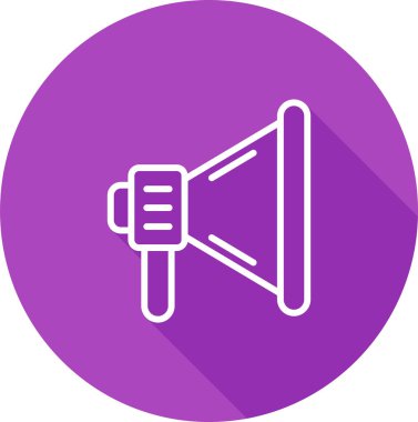 Konuşmacı. Web simgesi basit tasarım