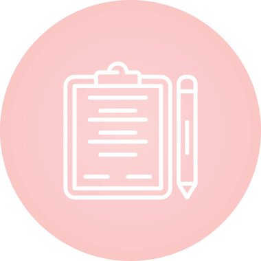 Kalem simgesi vektör logosuyla sözleşme