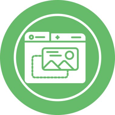 Etrade web simgesi vektör illüstrasyonu