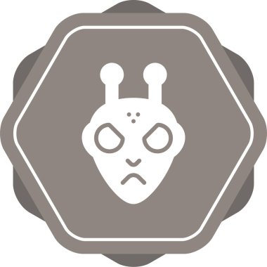  uzaylı vektör ağı simgesi